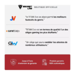 Chaise gaming SECRETLAB TITAN Evo Stealth Regular Simili cuir – Image 8