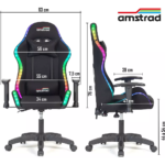 Chaise gaming AMSTRAD AMS-LED-FUSION – Image 5